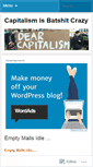 Mobile Screenshot of capitalismisbatshitcrazy.com